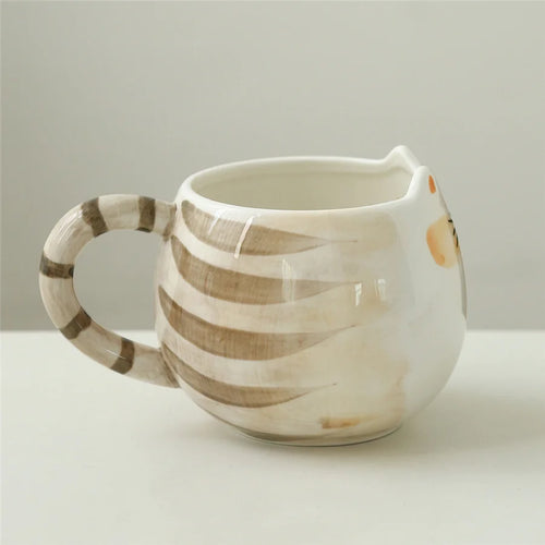Cute Cat Shaped Ceramic Mug